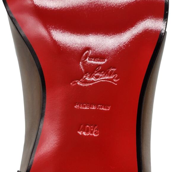 Christian Louboutin Greggo Leather Oxford Shoes Brown EU 40.5 US 7.5 - NWB $995 - Picture 7 of 7